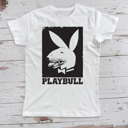Psiakrew women's short-sleeved T-shirt Playbull Bull Terrier