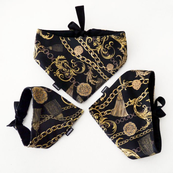 Premium Dog Bandana Donatella, handkerchief style to tie around your pet’s neck