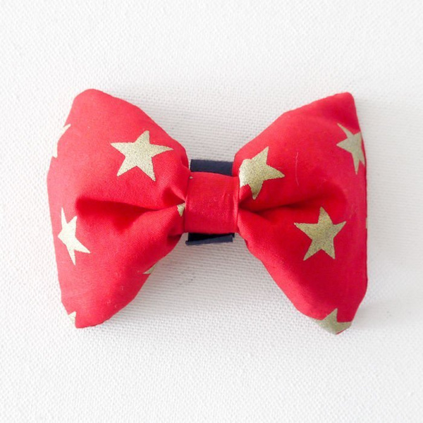 Dog Bow Tie, gift for dog, Pet Bow Tie, Bowtie, Collar Attachment, model Gwiazdor