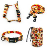 ACCESSORY KIT. Medium dog. Hedgehog Dreamer Psiakrew Series; Collar, Harness, Leash, Sachet for dog treats