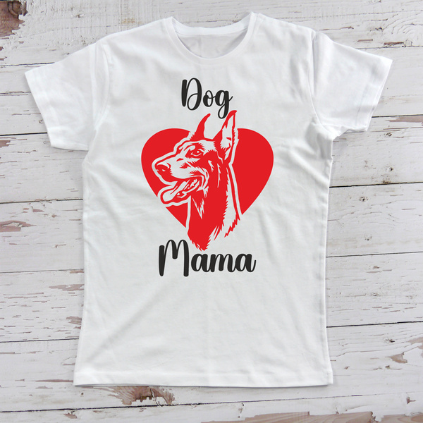 Personalizowana Koszulka damska z Psem rasy Dobermann Psiakrew