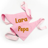 Bandana z imieniem Psa Psiakrew, personalizowana wiązana chusteczka, różowa bandana apaszka