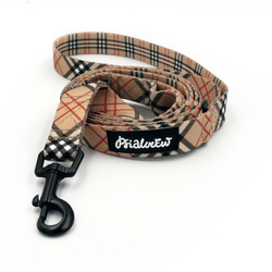 Smycz spacerowa miejska dla Psa Dogberry Psiakrew szerokość 2 cm czarny karabińczyk 6 cm