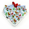 Santa Claus Dog Bandana handkerchief style to tie around your pet’s neck