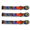 Half-choke collar Colorful Thicket Psiakrew, 2.5 cm wide, medium and big dogs, black extras