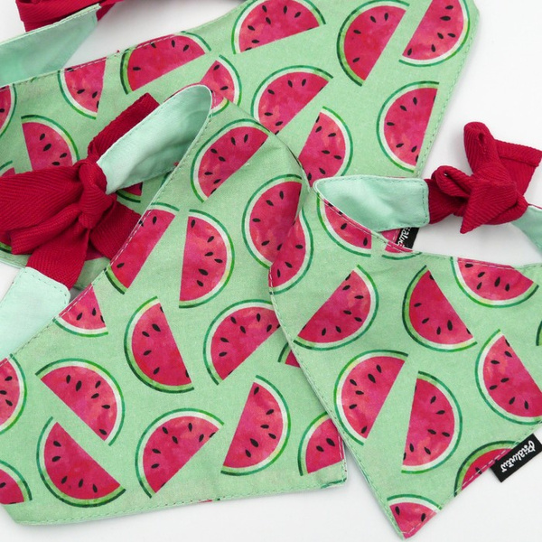 Watermelon Psiakrew Bandana, gebundenes Taschentuch, Baumwollschal