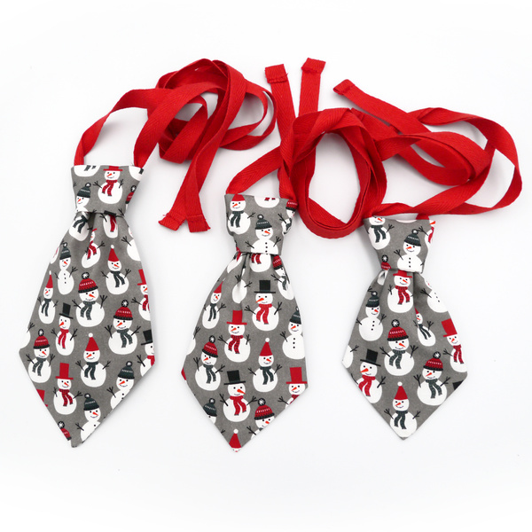 Christmas Snowman Dog Tie by Psiakrew