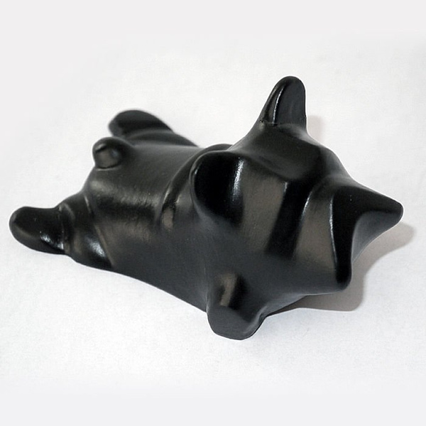 Sculpture French Bulldog Black Yoga