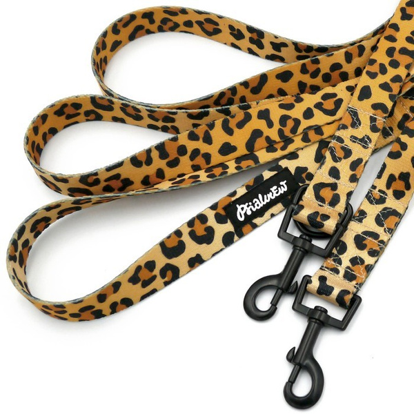 Dog Leash Tarzan width 2.5 cm, 1" wide, snap hook black 6cm
