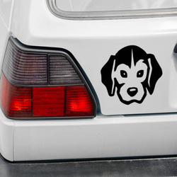 Beagle Psiakrew dog car sticker for light car bodies