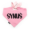 Dog Bandana – MAMA’S BOY – Psiakrew, personalized tied handkerchief, pink bandana scarf
