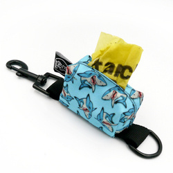 Pouch for poop bags Shark Psiakrew