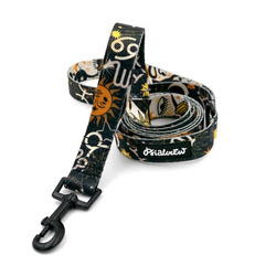 Dog Leash Zodiak width 2.5 cm, 1" wide, black snap hook 6 cm