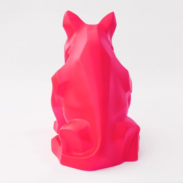 Fluorescent Sculpture Bull Terrier Dog