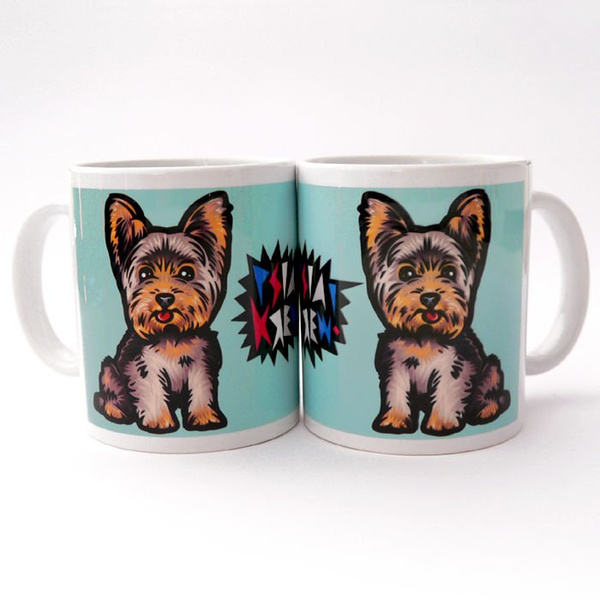 Mug with Yorkshire Terrier Mascot