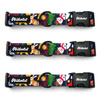 Dog Collar Psiakrew Winter is coming 2.5 cm 1"  wide, black extras