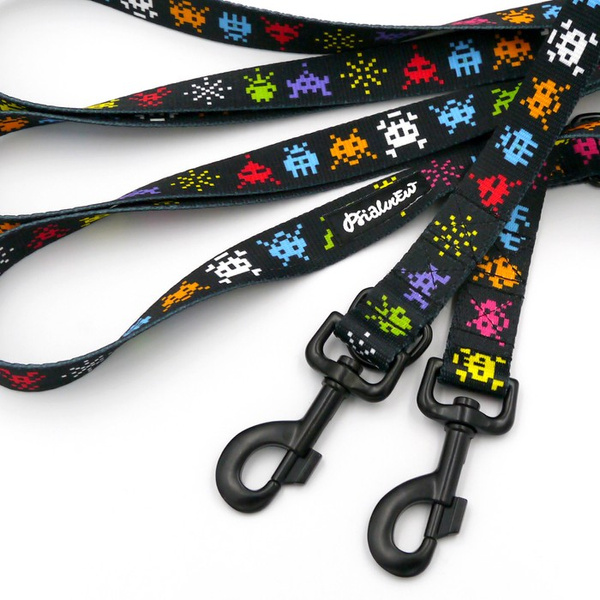 Dog Leash Invaders Psiakrew snap hook black 8cm