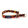 Half-choke collar Dog On Fire, 2 cm wide, for small dogs, golden extras