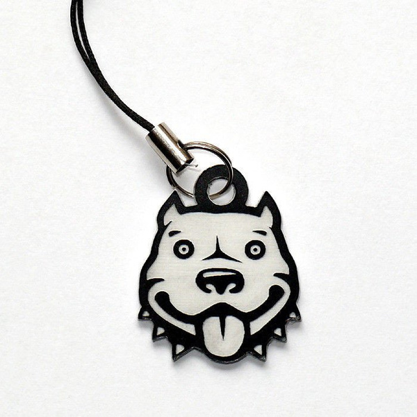 Pit Bull dog pendant, tag, charms