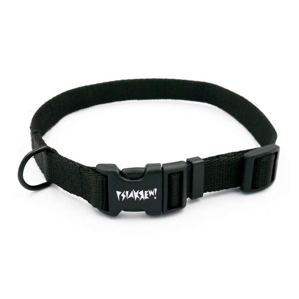 Black Collar for dog Psiakrew, 2 cm 0.78" wide, for smaller dogs