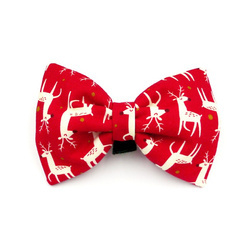Christmas Dog Bow Tie Rudolphs, Pet Bow Tie, Bowtie, Collar Attachment