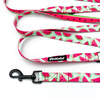 Dog Leash Watermelon width 2 cm wide, black snap hook 7 cm