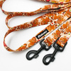 Dog Leash Cinnamon Gingerbread Psiakrew snap hook black 8cm