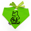Zielona Personalizowana Bandana dla psa, Twoje Logo Grafika, wiązana chusteczka, apaszka Psiakrew