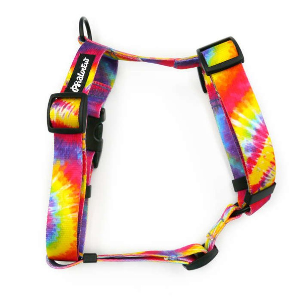 Szelki dla Psa Guard Tie Dye Psiakrew, taśma 2,5 cm, okucia czarne