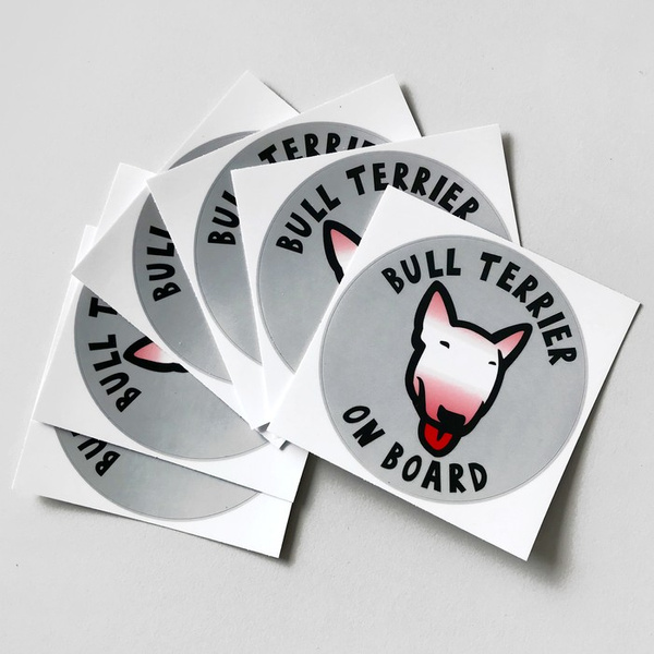 Bull Terrier Dog Sticker for Car Bumper Auto Moto Car Body Rear Window