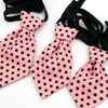 Pink Polka Dot Dog Tie by Psiakrew
