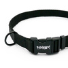 Black Collar for dog Psiakrew, 2 cm 0.78" wide, for smaller dogs