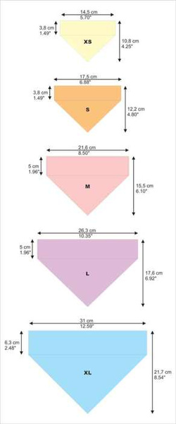 Double-sided bandana for Dog I LOVE YOU, scarf for Valentine's Day with a tunnel for the collar Psiakrew