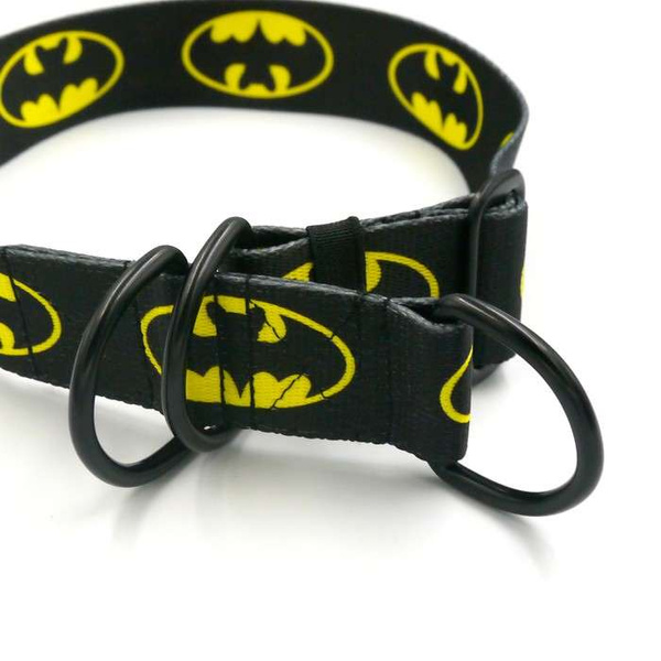 Half-choke collar Batdog, 4 cm wide, big dogs, black extras