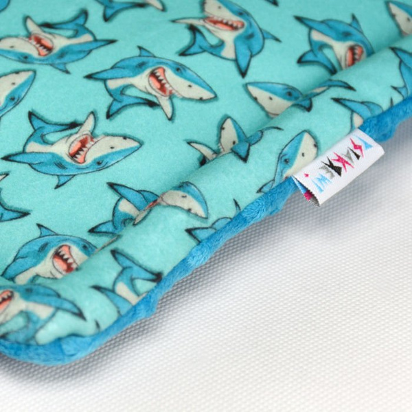 Premium Mat Plaid Blanket for the dog Shark Psiakrew Design