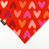 Double-sided bandana for Dog I LOVE YOU, scarf for Valentine's Day with a tunnel for the collar Psiakrew