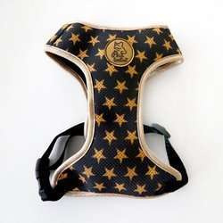 Dog Harness Gold Stars Always Feeling Cool, Super Soft Psiakrew