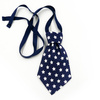 Navy blue Christmas tie with białe stars for a dog Psiakrew