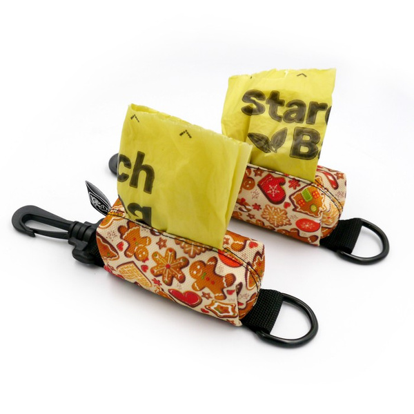 Pouch for poop bags Cinnamon Gingerbread Psiakrew