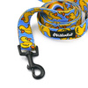 Dog Leash Ducky Duck width 2.5 cm, 1"  wide, black snap hook 6 cm