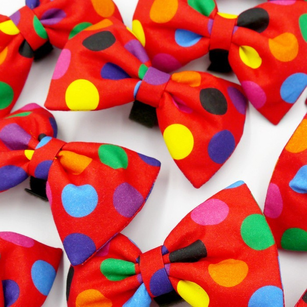 Dog Bow Tie Cat Pet- Clown, Psiakrew