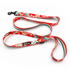 Dog Leash Fruit Jelly Psiakrew width 2.5 cm, 1"  wide, black snap hook 6 cm