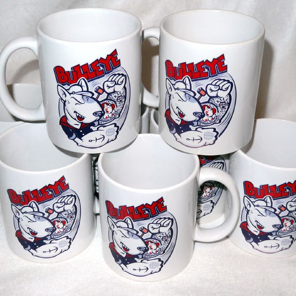 Mug with bull terrier Bulleye, Dog Bull Terrier