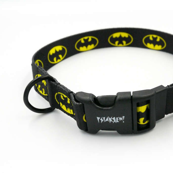 Dog Collar Psiakrew Bat Dog 2.5 cm, 1" wide, black extras
