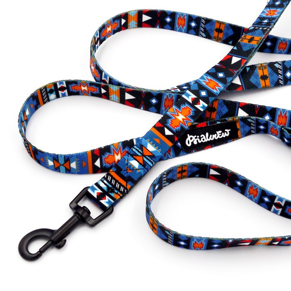 Walking leash for Dog Sorry Winnetou Psiakrew, width 2 cm, black snap hook 6 cm