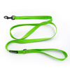 Lime Dog Leash width 2 cm 0.78 ", black extras   