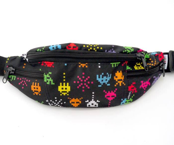 Fanny Pack Hip Bag Invaders, Bum Bag Psiakrew