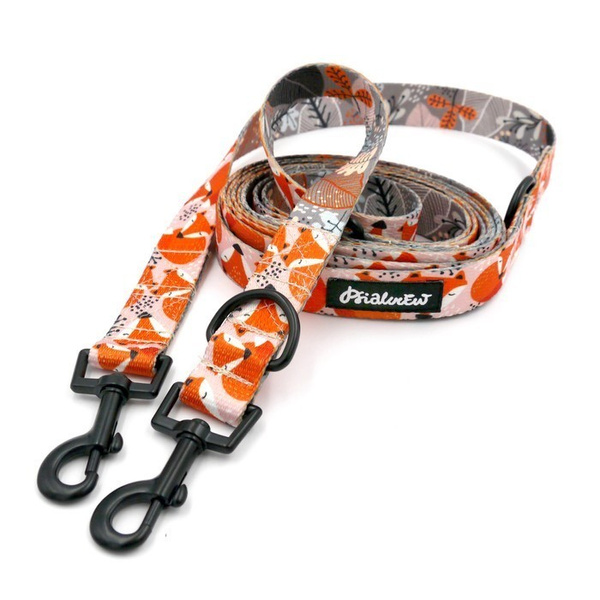 Dog Leash Foxy Lady width 2.5 cm, 1"  wide, snap hook black 6cm