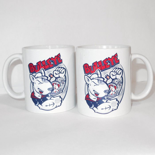 Mug with bull terrier Bulleye, Dog Bull Terrier