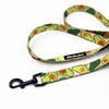 Walking leash for Dog Guacamole Time Psiakrew, width 2 cm, black snap hook 6 cm